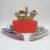 28CM 3D papier modèle de Construction destructeur porte-avions expédition Pepercraft voilier Puzzle Construction jouets éducatifs