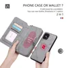 Cases for Apple 5 6 7 8 11 12 13 Pro x xs max Wallet Type Zipper Phone Case S21FE Case Cover