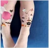 Halloween Tattoo Stickers Pumpkin Party Supplies Funny Cartoon Children Disposable Sticker Happy Festival Parties Decor For Kids Gifts