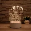 3D Night Lamp Acrylic Desktop Night Light Boys and Girls Holiday Gift Decorative Lamps Bedroom Bedside Table Lights