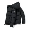 Winter Coat Män Parkas förtjockad Varm Jacka Mens Hooded Collar Jackor Solid Färg Man Mode Casual 211214