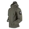 Militaire peau de requin coquille souple vêtements hommes tactique coupe-vent veste imperméable vol pilote capuche manteau champ bombardier veste 210819