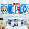 DIY Acrylique Cristal Wall Sticker One Piece Singe D Luffy Personnalisé Creative Décor Chambre Dortoir Salon Anime Affiche 210310