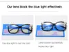 Solglasögon europeisk och amerikansk trend metallram TR90 Anti-Blue Light Ladies Glasögon Dator Ögonskydd Platt