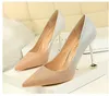 2022 Kvinnors Middag Fashion Tunna Klackar Sko Flickor Casual Pointed Closed Toe High Heel Pumps Lady Outdoor Party Club Sexig Rosa Guld Klänning Skor Storlek 35-40 # P89