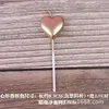 Cake Decoration Candle Cakes Pick Ornament Love Stars Shape Candles voor Valentijnsdag Verjaardagsfeestje Levert Golden