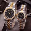 Best Wrist Wristwatches Amantes de parejas Madring automático Moda mecánica Hombres Hombres Mujeres relojes para mujeres