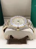 Luxury U1 Factory 2 style Full diamond Roman dial Watch 218238 Sapphire Big Diamond Bezel 43mm gold men men's 2813 automatic watches Wristwatch