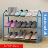 ActionClub Simple Multilayers Metal Iron Shoe Shelf Student Dormitory Storage Rack Diy Cabinet Home Furniture Y200527