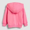 Liten Maven Baby Girls Höstkläder Härlig Bomull Hoodie Varm för Toddler Barn Rosa Hooded Sweatshirt Kids 2 till 7Year 211110