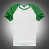 Summer Tee Shrit Mężczyźni T Koszulka Okrągły kołnierz Bawełniany Mężczyzna Casual Slim Fit Raglan Krótki Rękaw Koszulki Topy 210629