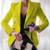 Kadın Yeni Katı Renk Moda Seksi Çok Düğmeler 2020 Yaz Ve Sonbahar Rahat Suit Ofis Giymek Zarif Kısa Ceket Kırmızı Blazers X0721