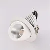 Downlights LED Tronc Lumière COB Gimbal 10W 15W 20 30W Blanc Chaud Froid Gimble Lampe Rotatif Downlight Réglable