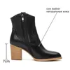 Allbetefoファッションブランドハイヒール本革女性ハイヒール靴冬の女性の足首のブーツスノーレディースブーツ女の子の靴210611