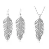 Pendanthalsband älskar Bohemian Fashion Feather Leaf Crystal Link Chain Necklace Women Valentine039S Day Gifts Collier Femme 205537201