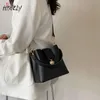Bolsos de noche negros Mini PU de cuero tipo cubo cruzado para mujer 2021 Scofy moda bolsos de hombro femeninos y monederos Bolsos1