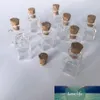 100 pcs 1ml Mini Square bottles Glass Bottles With Corks DIY Round Square Shaped Mini Art Jars Gifts Vials Cute Pendants Bottles5933866