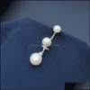 Boucles D'oreilles Bijoux Cheny S925 Sterling Sier Perle Boucle D'oreille Indienne Mode Féminine Tempérament Style Européen Et Américain Oreille 210619 Drop D