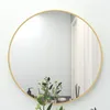 Amerikaanse voorraad 24 "muur cirkel spiegel meubels Grote ronde gouden boerderij cirkelvormige spiegel voor decor grote badkamer make-up ijdelheid inkoming A28