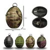 Stuff Sacks 2023 Multifunctional Grenade Shaped Car Keys Wallets PU Leather Hand Zipper Coin Purse Pouch Bag Keychain Holder Case