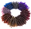 Extensions capillaires synthétiques au Crochet, 8 pouces, tresses au Crochet, 20 supports/paquet, cheveux bouclés jamaïcains LS08