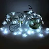 Strings 100LED 220V EU Christmas Garland 10M Battery Flash Snow Flakes LED String Fairy Lights For Party Home Wedding Garden DecorLED