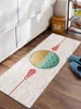 Carpets Kitchen Mat Chinese Style Flower Pattern Bedroom Carpet Waterproof Rugs Bathroom Entrance Anti-skid Door Floor