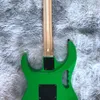 electric guitar china custom shop made beautiful and wonderful high quality green color 24 fret maple wood fingerboard