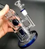 14mm Femelle Narguilés Bong D'eau En Verre Coloré avec 85 pouces Narguilé Rose Bleu Vert 6mm Épais Heady Recycler Bécher Fumer Bongs4954588