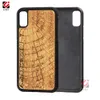 2021 Eco-Friendly Natural Wood Bambu TPU Telefonfodral Anpassad Design Konst tryckt stötdämpad för iPhone 11 12 Pro XS XR Max