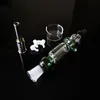 2021 Mini Nectar Collector Kit 10mm 14mm Nector Collettori Dab Straw Oil Rigs Micro NC Set Tubo dell'acqua in vetro Punta in titanio