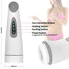 Nxy Automatic Aircraft Cup Strong Attraction Male Masturbation Device Heating Vibrator Real Adult Sex Toy Orgasm Machine 0114