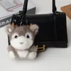 2021 nette Schlüsselbund Flauschigen Tier Cartoon Fuchs Keychin Ketten Halter Tasche Geldbörse Ornament Frauen Schmuck Schlüsselring Charme Geschenke