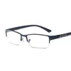 Sunglasses Anti Blue Light Semi Rimless Reading Glasses Square Half Frame Business Male +1.0 +1.5 +2.0 +2.5 +3.0 +3.5+4.0