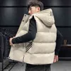 Puffer Kurtka 2021 Nowy Fall Winter Mężczyźni Odzież Marka Kamizelka Kurtki Dla Męskie Płaszcze Styl Korea Moda pikowana Plus Rozmiar 7XL Płaszcz G1115