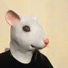 Funny Realistic Mouse Rat Latex Full Head Mask Halloween Costume Party Cosplay Prop Donald Masquerade DrUp Adults Gift X0803315I