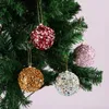 Zabawka Handmade Christmas Ball Ozdoby 4 pc Zestaw Cekiny Shatterproof Christmas Dekoracje Kulki Drzewo Dla Boże Narodzenie Drzewa Wedding Party Wakacje Dekoracje Prezenty