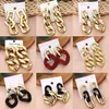 2021 Nouvelles boucles d'oreilles rondes géométriques pour femmes suspendues DANNGLE Boucle d'oreille Mode Big Chunky Chaîne Moderne Femme Drop Boucle d'oreille Bijoux G220312