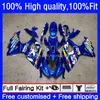 حقن العفن Fairings لسوزوكي GSXR600 GSXR-750 750CC K8 GSXR750 08-10 22NO.0 GSXR 600 750 CC 600CC GSX-R600 08 09 10 GSXR-600 2008 2009 2010 مصنع OEM Bodys Blue