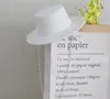 Beralar 202212-shi Sonbahar Kış İnci Şeridi Uzun Zincir Grace Lady Fedoras Cap Kadın Boş Zaman Tatil Panama Caz Şapkası