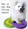 Jouet pour Chien Disques Volants Interactif Extérieur Indestructible Diverses Façons de Jouer avec Boomerang Amovible Deux en Un Formateurs Soucoupe Volante pour Chien