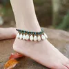 Bohemian style Mancheng jewelry simple fashion bell semi hand woven women's foot chain