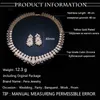 Pera Luxus afrikanisch und nigerianisch Braut Hochzeit Schmuck Große Erklärung Kubikzirkonia Halskette Ohrringe Set für Bräute J017 H1022