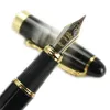 أقلام حبر Jinhao X450 قلم 18KGP 0.7 مللي متر بنك الاستثمار القومي العريض بدون صندوق رصاص أدوات مكتبية للمدرسة 21 طرازًا رمادي رخامي وذهبي