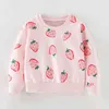100% Terry Cotton Sweater Brand Quality Children t-shirt Tee Blouse Infant Baby Girl Clothes Kids Hoodies Girls Tops Sweatshirts 211111