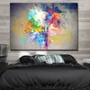 Modern färgglad glödlampa duk målar hem dekoration konst affischvägg bilder för vardagsrum abstrakt art7174400