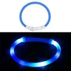 Colares Colares Lemas Recarregável Noite Piscando USB Luminosa Pet Collar LED Light Cobrando Flash de Teddy Brilhante