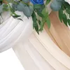 Bruiloft boog drapping stof 74cm breed 6-10meters chiffon stof gordijn gordijnen ceremonie receptie swag 210913