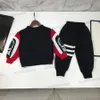 pantaloni pullover per bambini di lusso dato set per bambini autunno manica lunga 65 maglione misto cashmere tuta insieme dei vestiti ragazze wint5747407