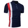 Men's Polos Shirt Mannen Zomer Stritching Shorts Mouwen Zakelijke Kleding Luxe Tee Merk